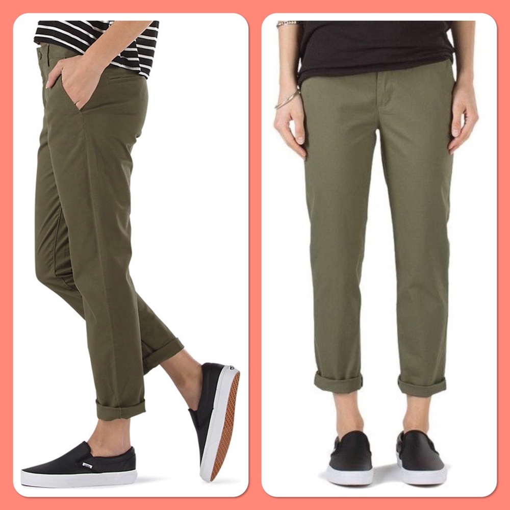 Vans Olive Green Cropped Pants